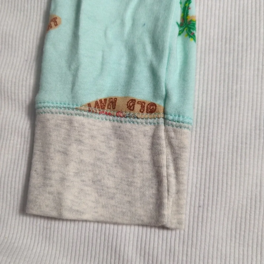 Old Navy‎ Kids Unisex  XL(12) Santa On Beach LG Sleeve Christmas Beach PJ's 384